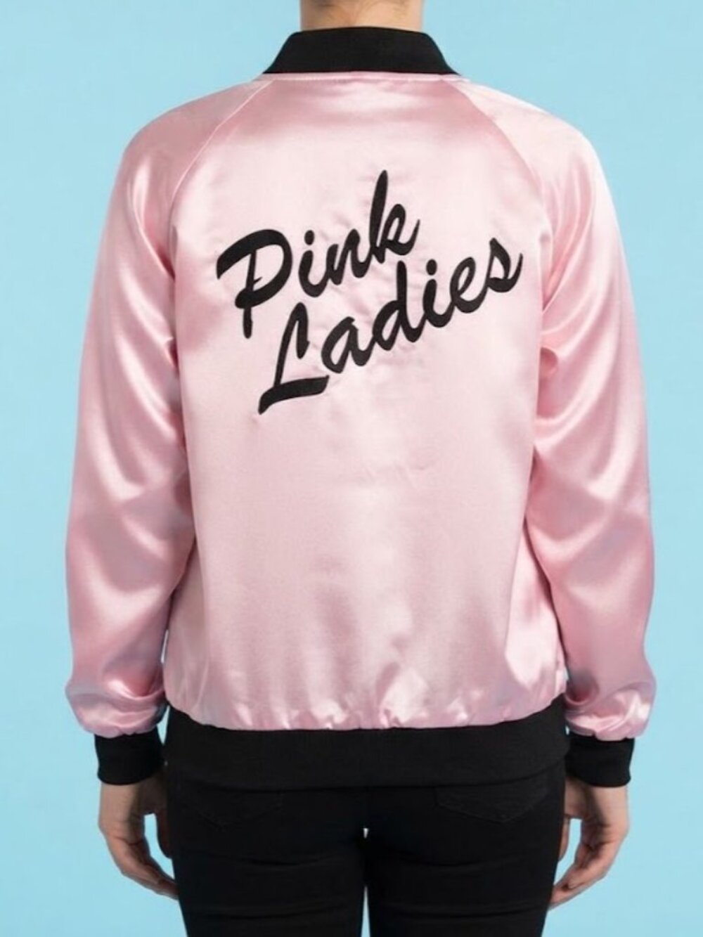 Vintage Pink Ladies Grease Satin Bomber Jacket - Halloween Costume